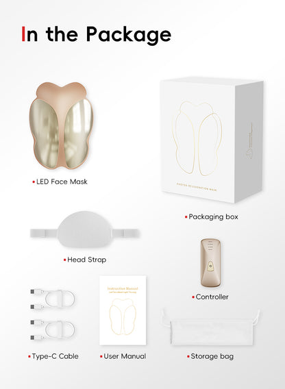 ChipNova F2 Hard Shell LED Light Therapy Face Mask