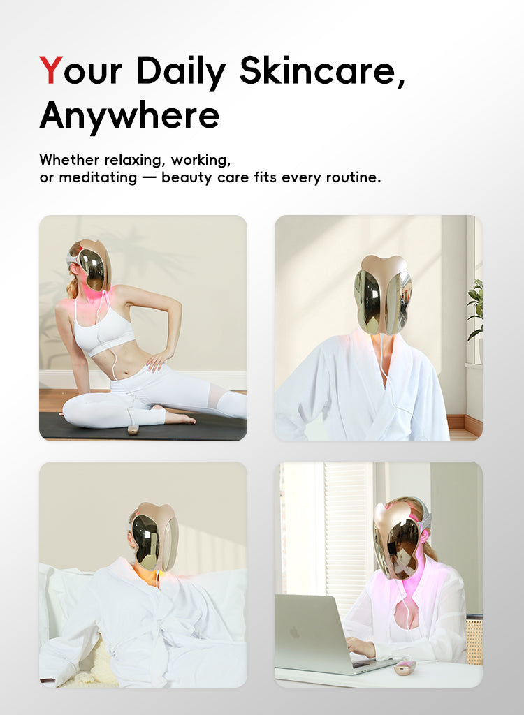 ChipNova F2 Hard Shell LED Light Therapy Face Mask