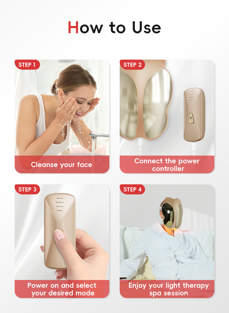 ChipNova F2 Hard Shell LED Light Therapy Face Mask